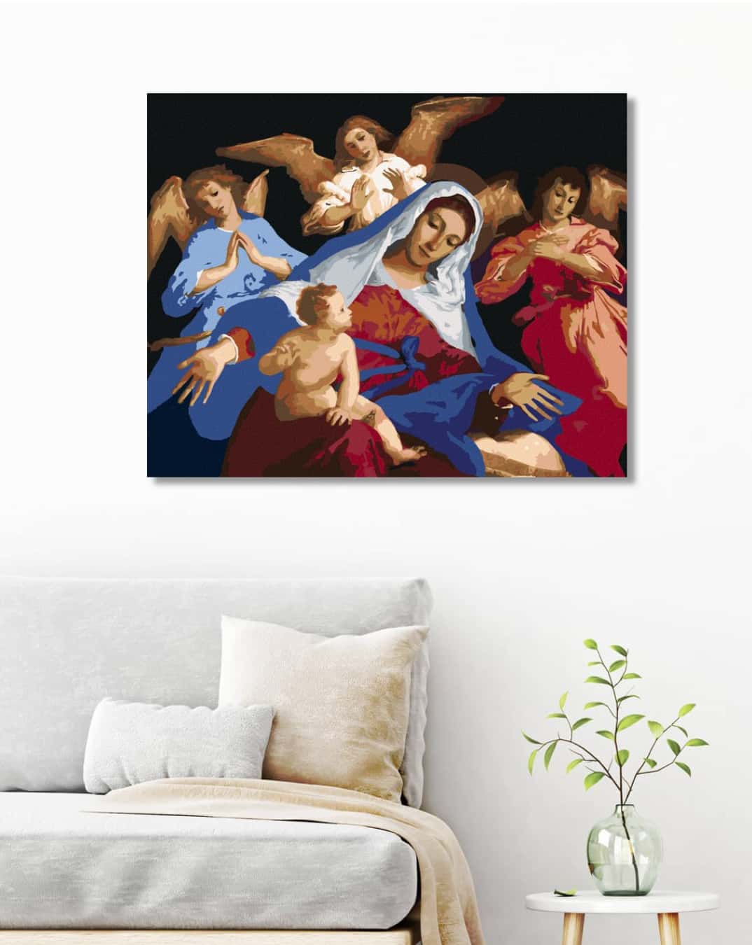 Maria med Jesus og engler