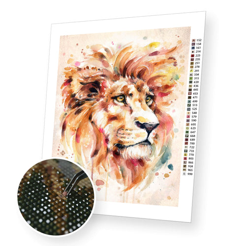 Mighty lion premium diamond painting kit for adults