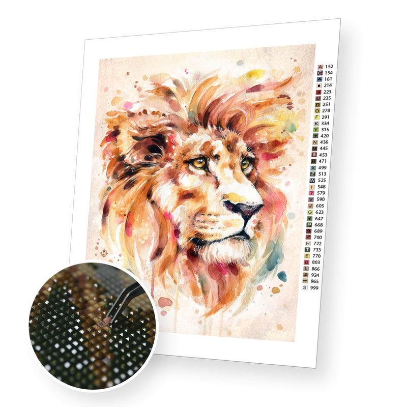 Mighty lion premium diamond painting kit for adults