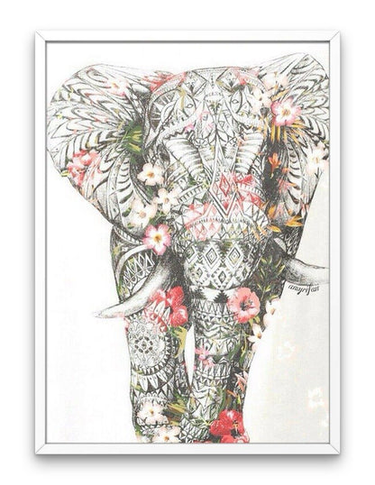 Elefant i blomster