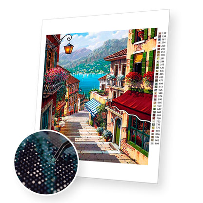 City Streets premium diamond painting kit for adults