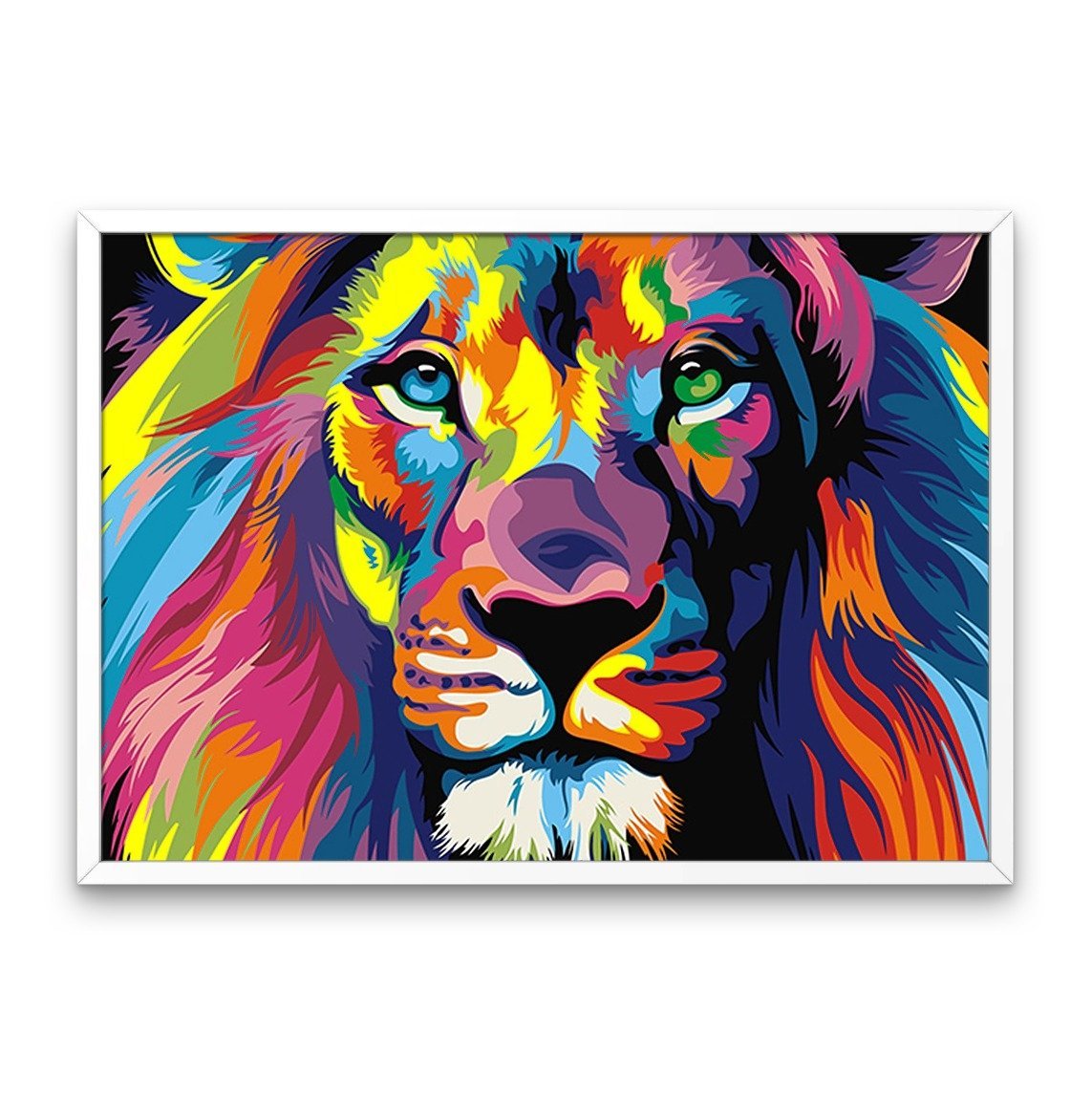 Fargerike løve