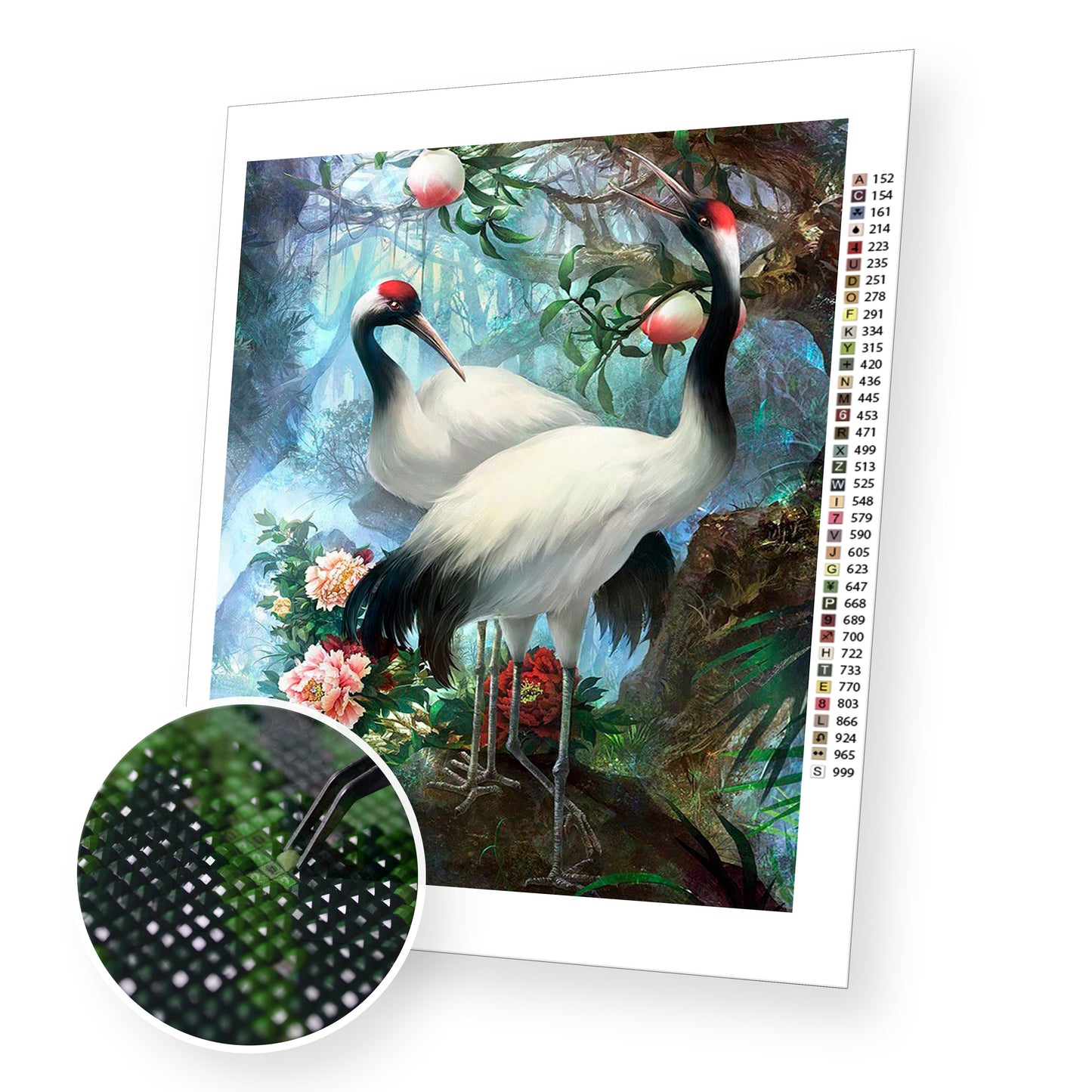 Red-Crowned Crane - Diamond Painting Kit - [Diamond Painting Kit]