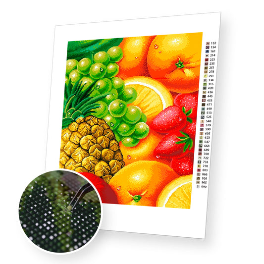 Fruit Mix premium diamond painting kit for adults