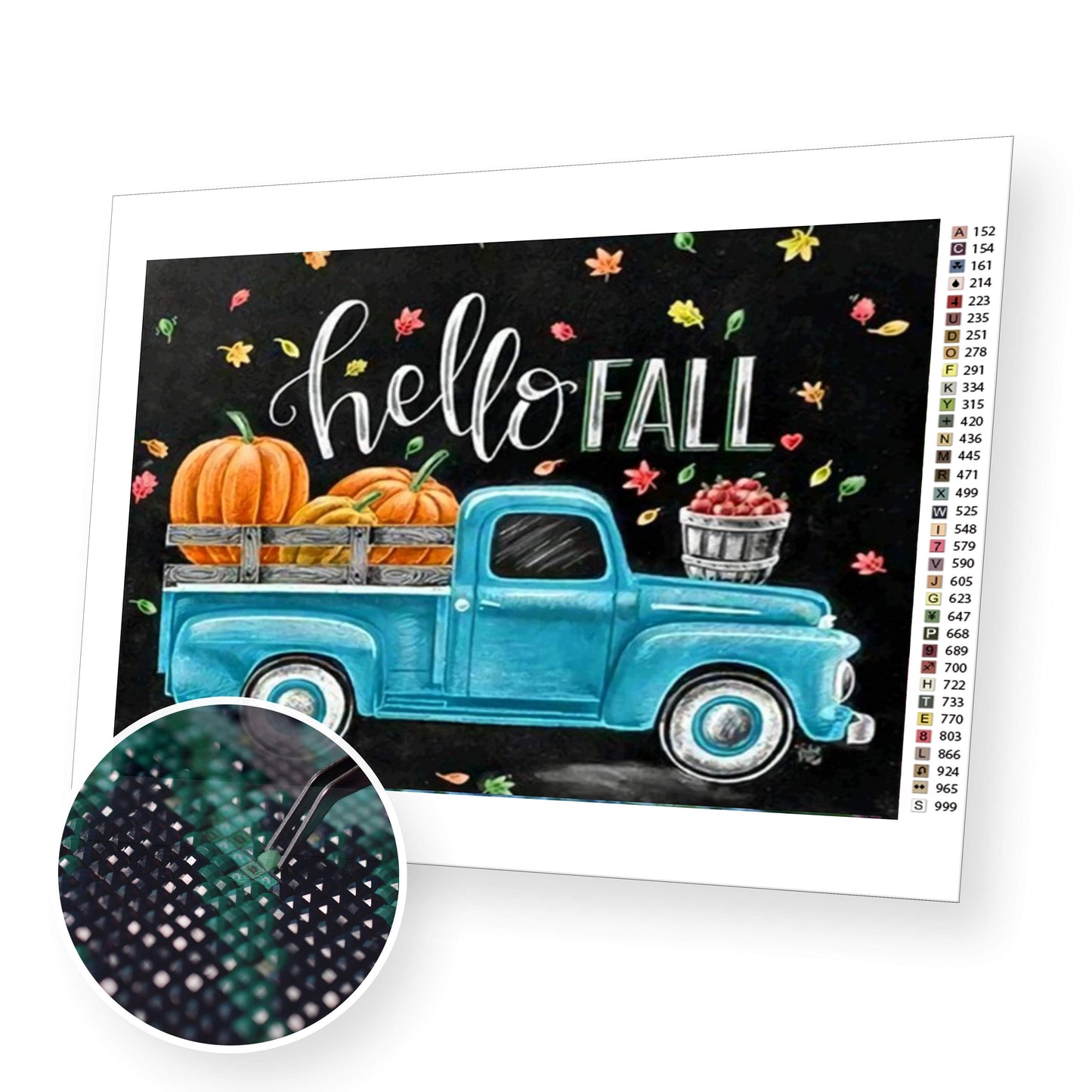 Hello autumn premium diamond painting kit for adults