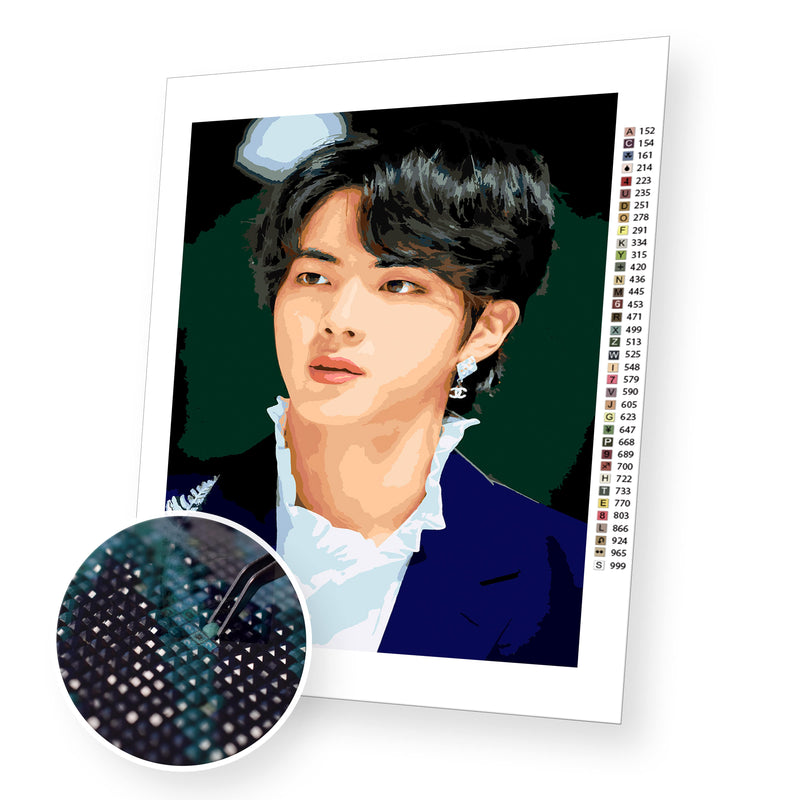 Kim Seok-jin premium diamond painting kit for adults