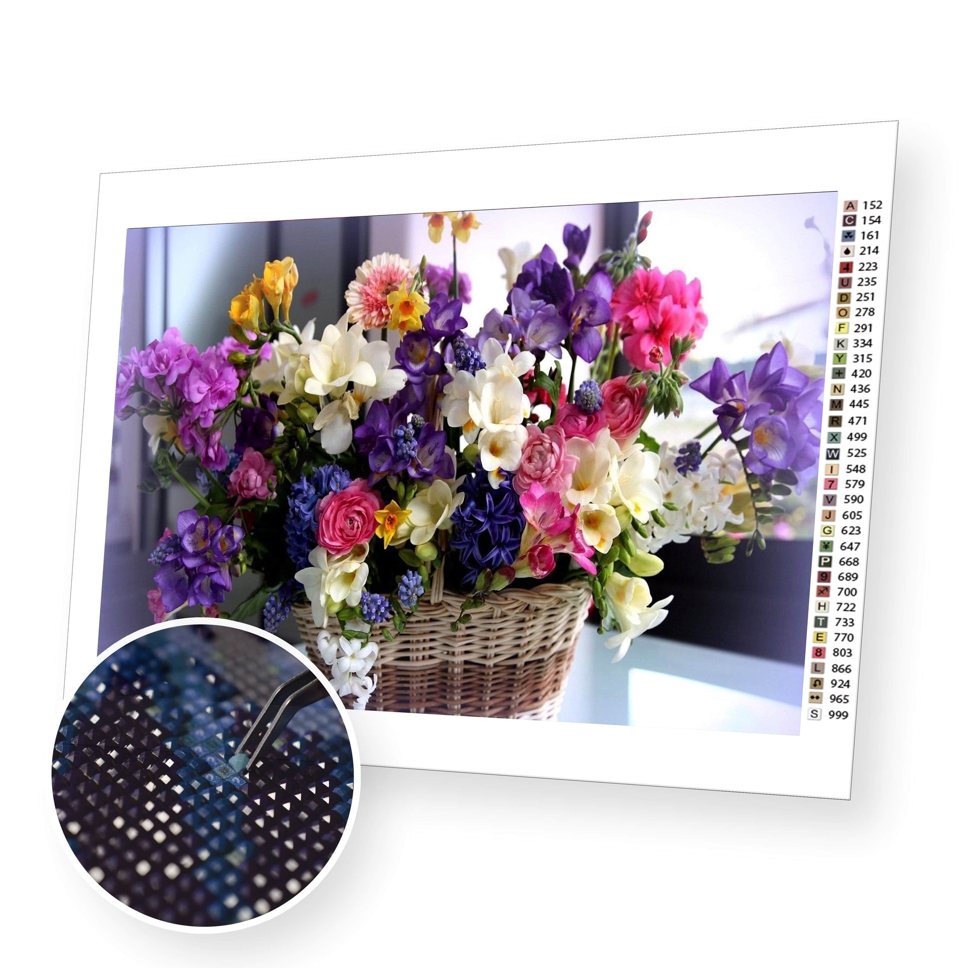 Spring bouquet premium diamond painting kit for adults