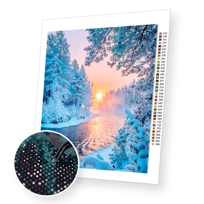 Winter Wonderland premium diamond painting kit for adults