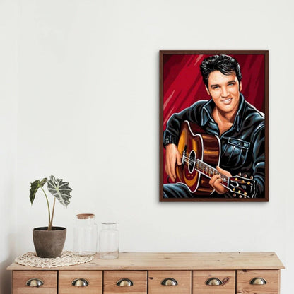 Elvis med gitar