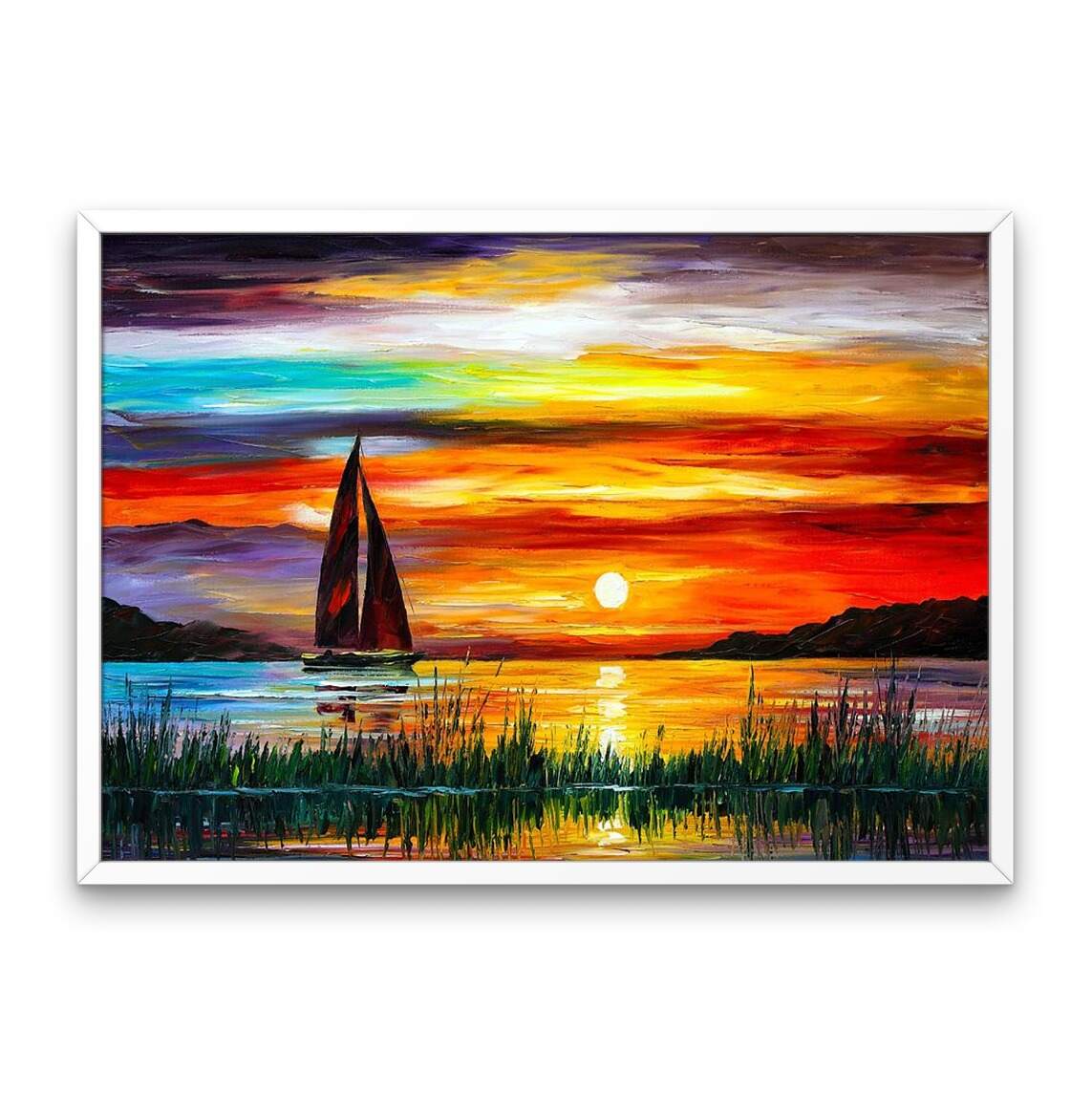 Solnedgang båt